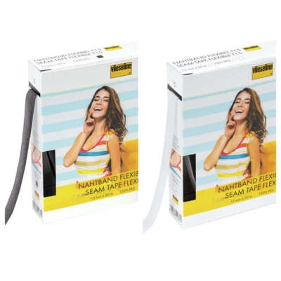 Fusible bi-elastic, bias-cut woven flexible seam tape. One-sided fusible 2VST-15 - Image 1 of 3