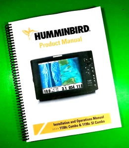 Owner's Manual for Humminbird 1158c 1198c SI Combo, 232 Pages W/Clear Covers! - Picture 1 of 1