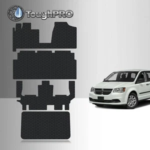 ToughPRO Floor Mats Full Set Black For Dodge Grand Caravan All Weather 2013-2020 - Picture 1 of 7