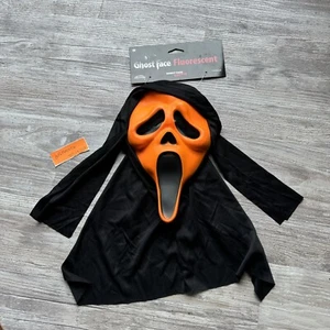 Ghost Face Scream Fluorescent Orange Mask Adult Costume Accessory Fun World 2021 - Picture 1 of 8