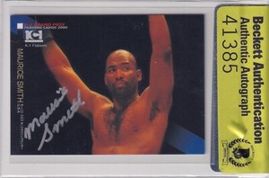 Maurice Smith Signed 2000 Epoch K-1 Grand Prix Card #45 BAS COA UFC Kickboxing