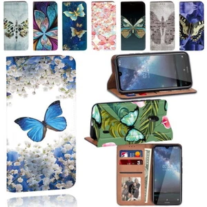 Butterfly PU Leather Stand Phone Cover Case For Nokia C01 PLUS/C21/C2/C32/G42 5G - Picture 1 of 32