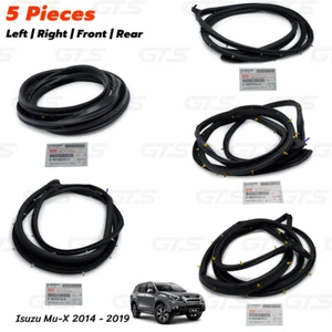 Set 5-teilig Tür Gummidichtung Wetterleiste für Isuzu Mu-X SUV 2WD 4WD 2014 2019 - Bild 1 von 10