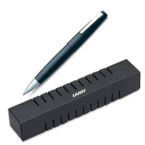 Pluma de fibra de vidrio Lamy Rollerball 2000 con clip de metal negro L301 con caja de regalo - Imagen 1 de 5