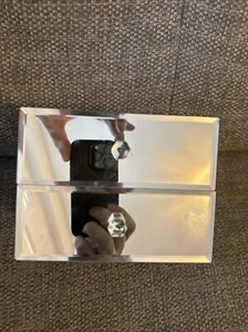 2 Drawer Mirror Mirrored Glass Jewellery Trinket Box Excellent 16x12x12 Cm - Picture 1 of 3
