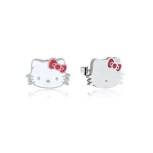 Hello Kitty Sanrio Enamel Stud Earrings - Picture 1 of 1