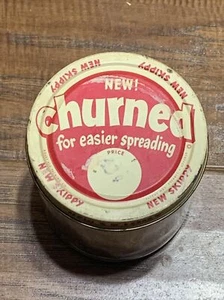Ball Vintage Small 1-1/3 Cup Glass Jar Skippy Churned Peanut Butter W/ Lid - Picture 1 of 8