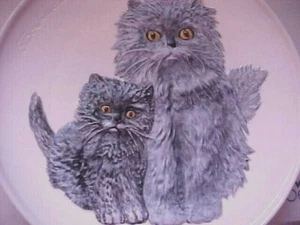 Goebel 1976 Second Edition Mothers Series Plate In Bas Relief Cat Kitten Box - Picture 1 of 9