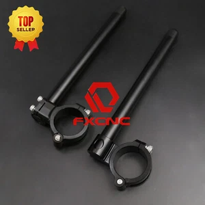 CNC Regular Universal Clip-Ons Manillar Manillar Manillar Clip Ons 41mm Normal Negro - Imagen 1 de 12