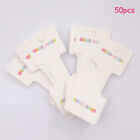50PCS Hair Rope White Display Paper Cards Hair Decoration Package Cardboard