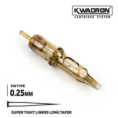 Kwadron Cartridge Super Tight Liners Long Taper Needles - Box of 20 - 25/11RLLT - Image 1 of 2