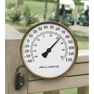 Acurite 3.5" Brass Thermometer - Picture 1 of 1