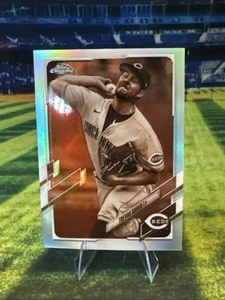 2021 Topps Chrome Sepia Refractor Trevor Bauer #77 Cincinnati Reds - Picture 1 of 2
