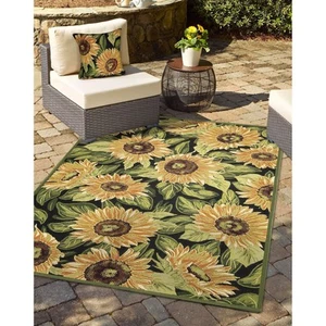 Marina Indoor/Outdoor Power Loomed Easy Care Pillows, 18 x 18-Inch, Sunflower... - Picture 1 of 8