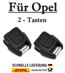 2x Ersatz Autoschlüssel Gehäuse für Opel 2-Tasten PKW Fernbedienung - KS09 - Bild 1 von 4