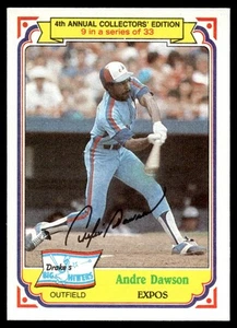 1984 Topps Drake's Big Hitters Andre Dawson Montreal Expos #9 - Picture 1 of 2