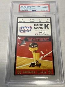 1997 NBA FINALS GAME 2 Chicago Bulls Ticket Stub MICHAEL JORDAN 38 POINTS Home K - Picture 1 of 2