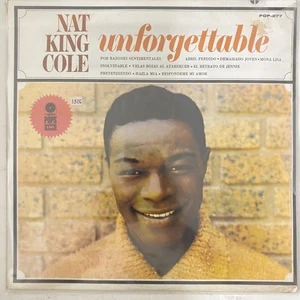 NAT KING COLE - UNFORGETTABLE - 1980 MEXICAN LP FACTORY SEALED, POP 60'S - Imagen 1 de 2