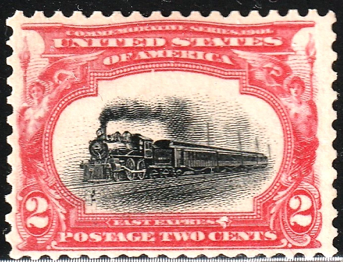 #295 US 2 CENT CARMINE & BLACK-PAN-AM EXPO ISSUE-MINT-L/H-FINE-VF - Image 1 of 1