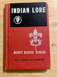 1964 Vintage BSA Indian Lore Merit Badge Hardback Book - Picture 1 of 3