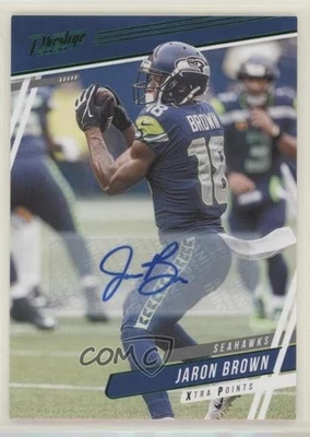 2020 Panini Prestige Xtra Points Green Signatures Jaron Brown #169 Auto - Image 1 of 2
