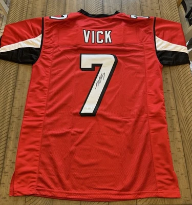 Autographed Michael Vick Atlanta Falcons Jersey Men’s XL—JSA Authenticated - Image 1 of 3