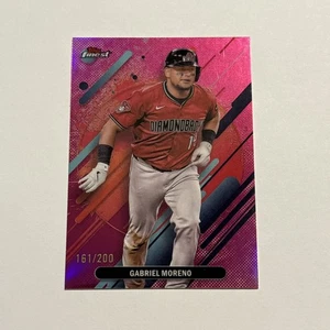 Gabriel Moreno 2025 Finest Magenta Rifrattore Parallelo #264 Diamondbacks /200 - Foto 1 di 2