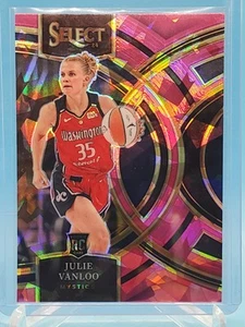 2024 Select WNBA Julie Vanloo Rookie Card RC Premier Level Pink Cracked Ice #160 - Picture 1 of 2