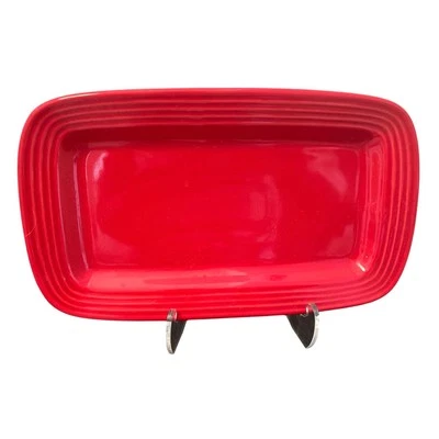 Oneida Culinaria Stoneware - Chili Red - Bread Tray Platter - 7.5" X 13" QUALITY - Image 1 of 4