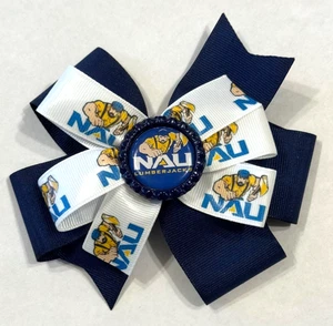 Hermoso lazo para el cabello inspirado en North Arizona Lumberjacks para niñas. - Imagen 1 de 3