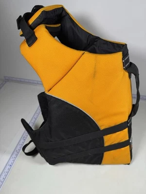 RUFFWEAR  DOG PUPPY LIFE VEST JACKET ORANGE & BLACK MEDIUM - Image 1 of 4