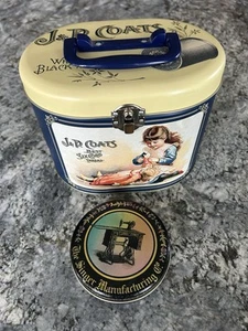 Sewing/Quilting Storage Tins J.P. Coats & Clark, Singer Manufacturing - Picture 1 of 13