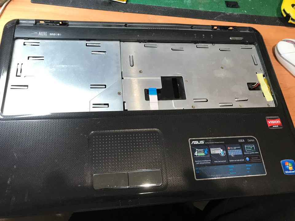 ASUS X5EA  X5EAE X5EAC SCOCCA SUPERIORE PALMREST CON TOUCHPAD - Immagine 1 di 1