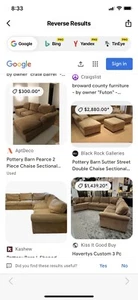 Brown Couch Set Sectional - Picture 1 of 13