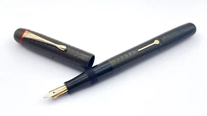 VINTAGE ESTERBROOK RELIEF NO 2L FOUNTAIN PEN BCHR 14K OBLIQUE BROAD NIB ENGLAND - Foto 1 di 13