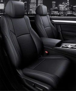 FOR 2005-2024 HONDA CR-V MOTOPTES CUSTOM CAR SEAT COVER LEATHER DURABLE FULL SET - Picture 1 of 36