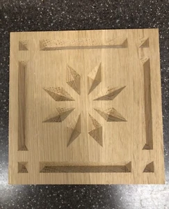 Solid Qtr.Sawn White Oak Wood Rosette Corner Blocks RVs and Home Trim Decor - Picture 1 of 1