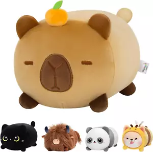 Cute Capybara Plush Pillow, Kawaii Plushies Capybara Stuffed Animal Toy, Kawa... - Picture 1 of 8