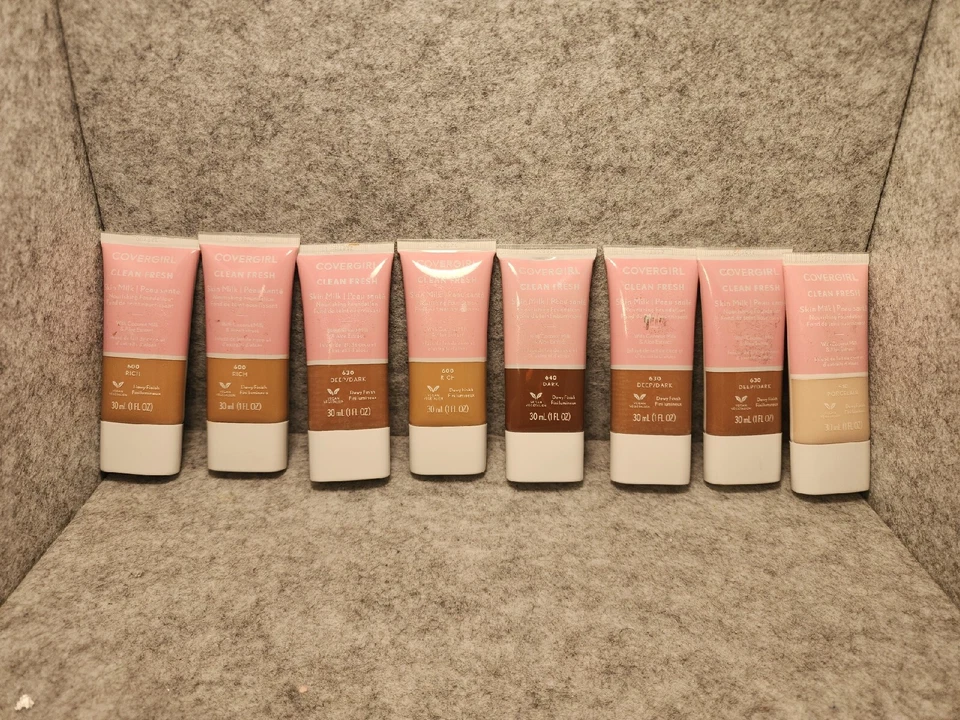 New CoverGirl Clean Fresh Skin Milk Nourishing Foundation #600, 510, 640,630 (8) - Image 1 of 1