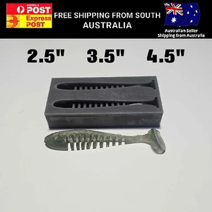 MOLDE PLÁSTICO SUAVE 2.5" 3.5" 4.5" SEÑUELO DE PESCA MOLDE PLASTISOL CEBO DE NATACIÓN - Imagen 1 de 4