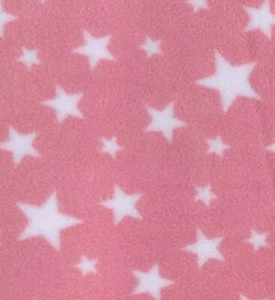 Material de tela de lana polar impreso - ESTRELLAS ROSA - Imagen 1 de 1