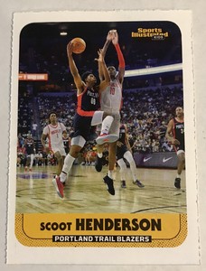 2023 Sports Illustrated SI For Kids SCOOT HENDERSON #1095 Trail Blazers Rookie