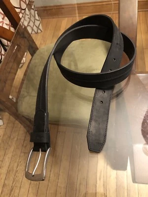 Cinturón para Hombres WOLVERINE Cuero Genuino Negro, Talla 46 Acero Inoxidable D Anillo Hebilla Foto 1 de 4