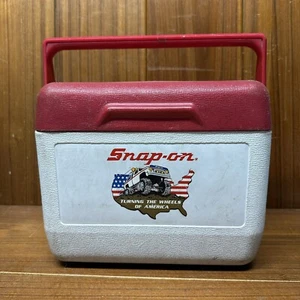 Vintage Snap On Rubbermaid Mini Cooler Snap On Turning The Wheels Of America - Picture 1 of 9