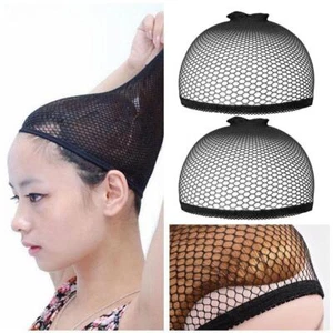 Wig Cap Liner Stocking Black Beige Net Mesh Stretching 1PCS --us Hair D2B4 - Picture 1 of 12