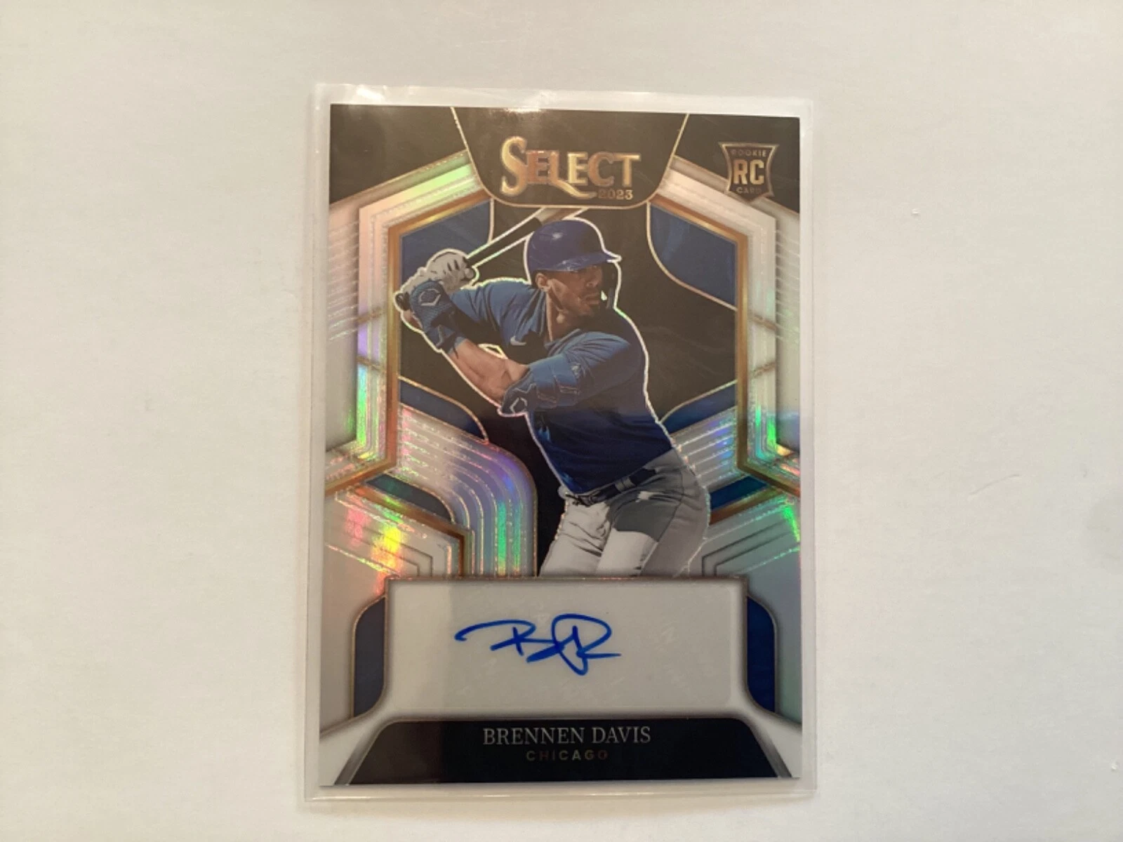 Brennen Davis 2023 Panini Select Silver Prizm Rookie #ed 38/99 Auto Card # RS-BD