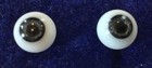 10mm Round Blue Mouth Blown Doll Eyes - 5mm Iris