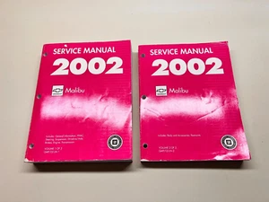 2002 Chevrolet Malibu Service Manual Set - Volumes 1 & 2 - Imagen 1 de 8