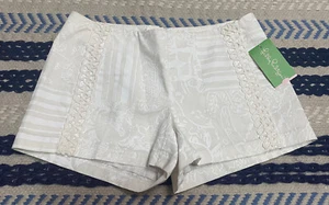 Neu mit Etikett Lilly Pulitzer Größe 2 Liza Shorts Resort weiß Maine State Patch weiß - Bild 1 von 7