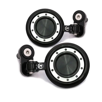 Espejos retrovisores de extremo de barra de motocicleta SILVER REACTOR para Kawasaki Ninja 500 2024 Foto 1 de 4